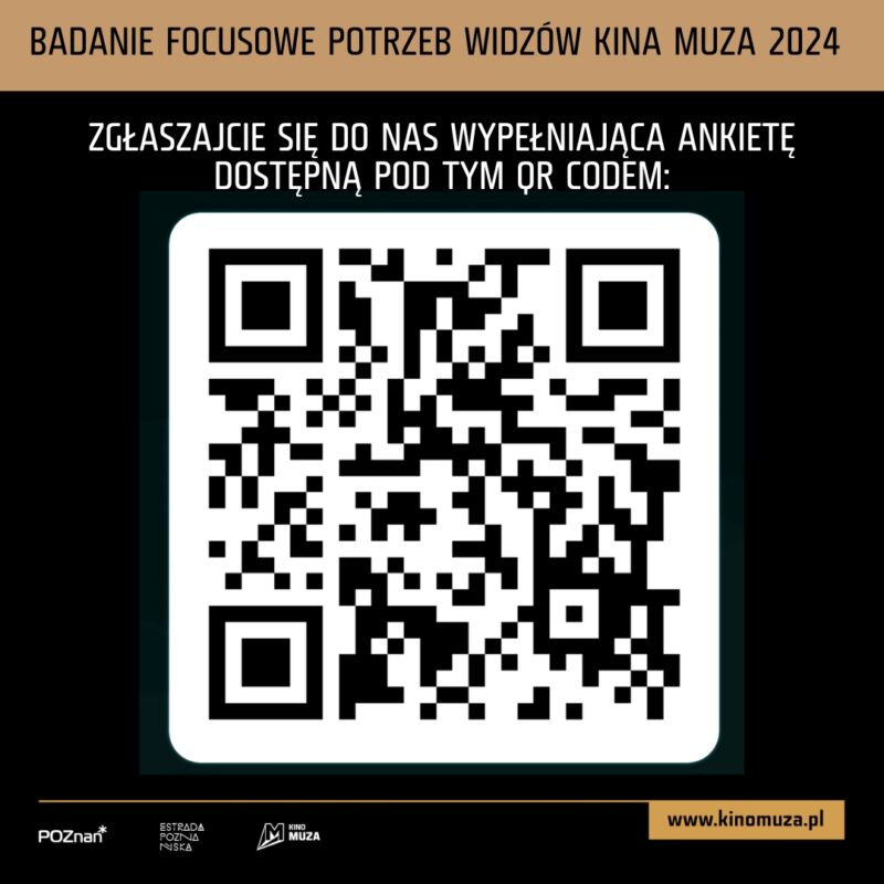 Kod QR do zapisu na badania focusowe. 